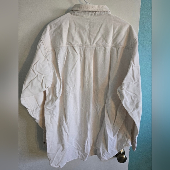 West Marine Cream Button-up Size XL - Picture 2 of 3